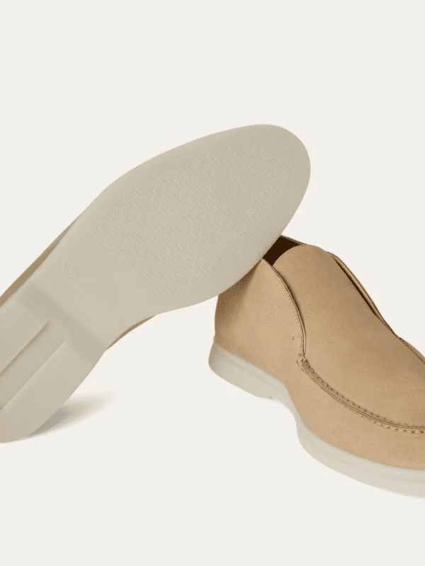 Mocasín de ante beige para hombre Elegance Forth 