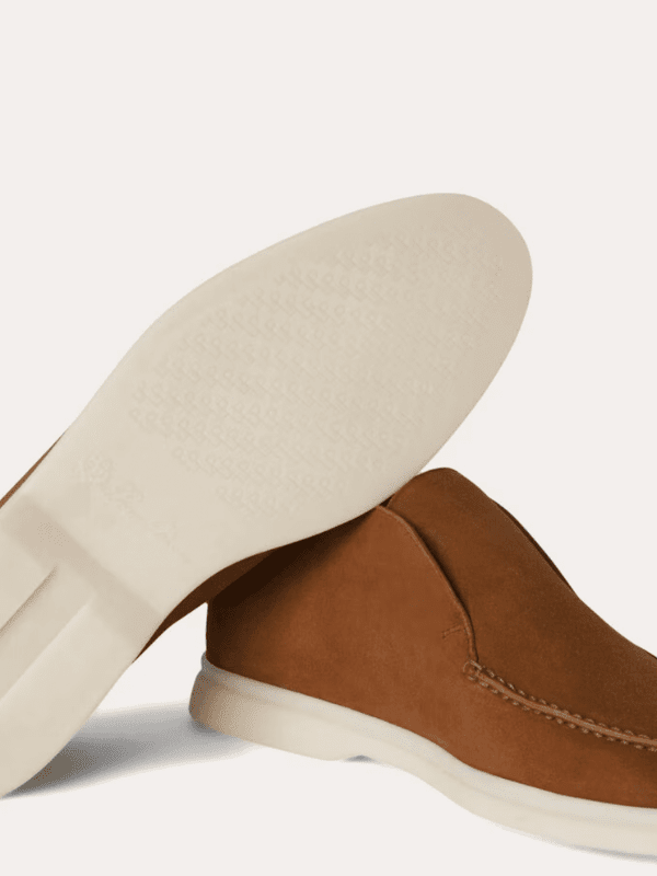 Mocasín de ante Elegance Forth para hombre color caramelo 