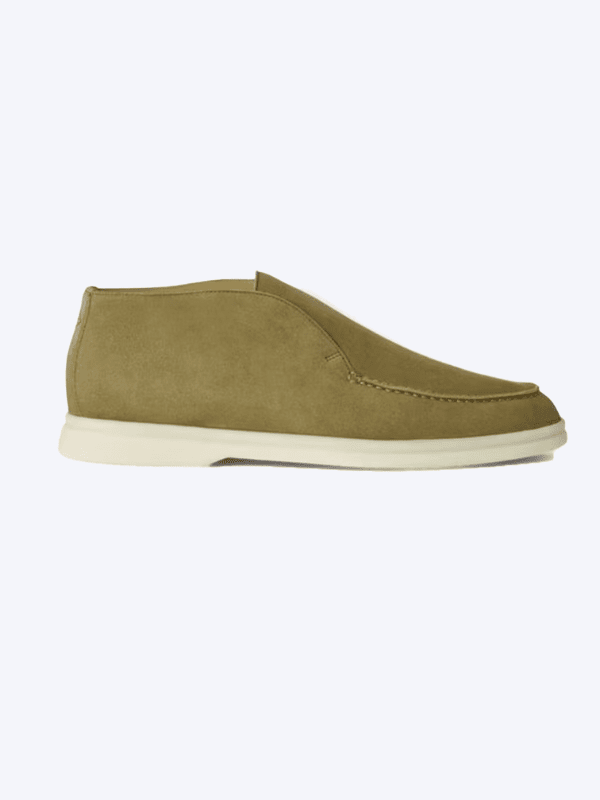 Mocasín Elegance Forth de ante color oliva para hombre 
